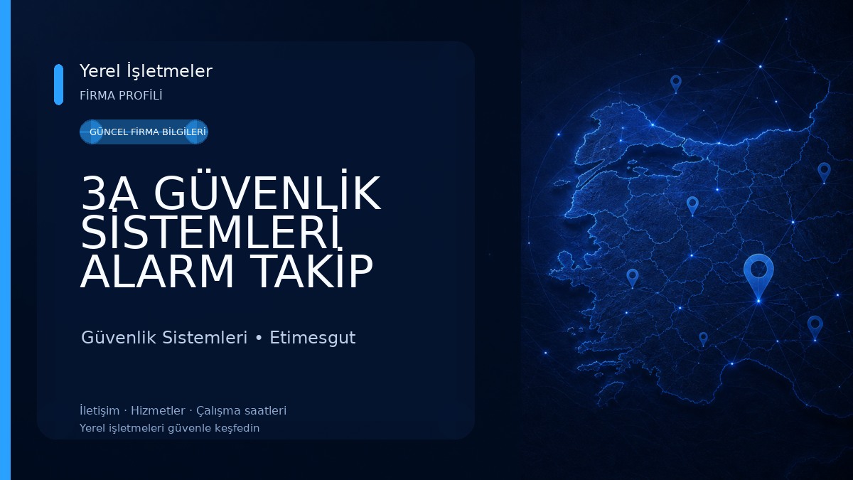 3A GÜVENLİK SİSTEMLERİ ALARM TAKİP MERKEZİ Güvenlik Sistemleri