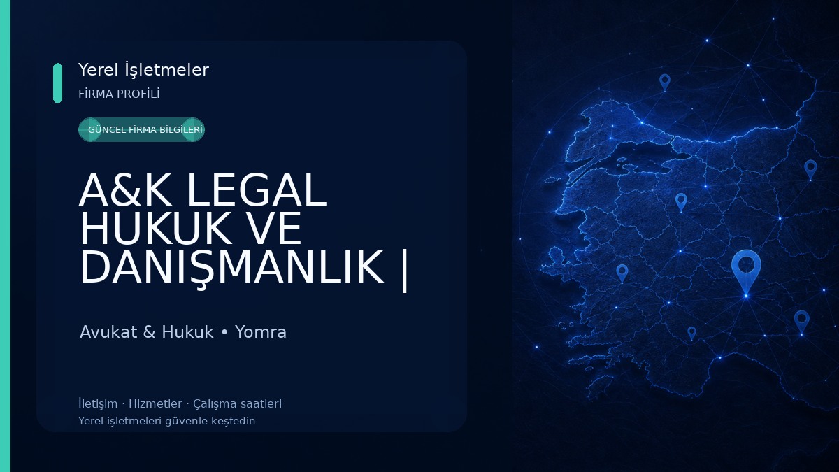 A&K LEGAL HUKUK VE DANIŞMANLIK | AVUKAT OĞUZHAN KARAKAYA | AVUKAT HÜSEYİN AKINCI Avukat & Hukuk