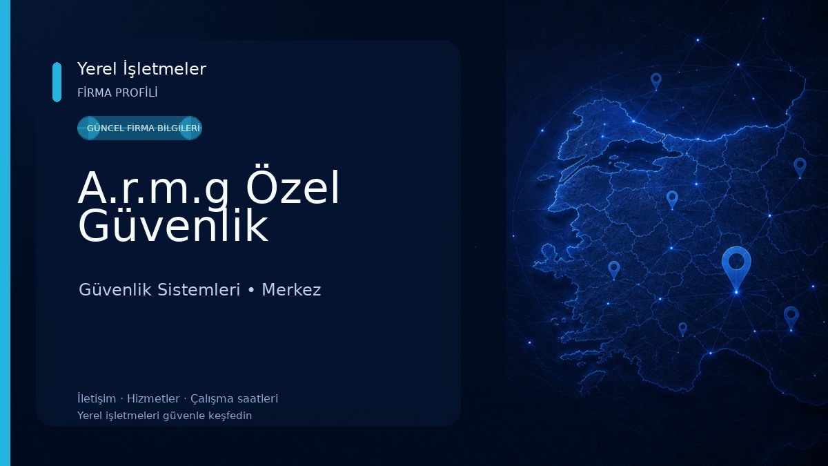 A.r.m.g Özel Güvenlik Güvenlik Sistemleri