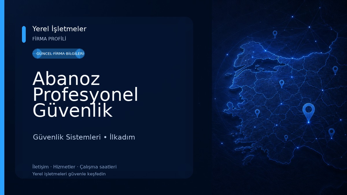 Abanoz Profesyonel Güvenlik Sistemleri
