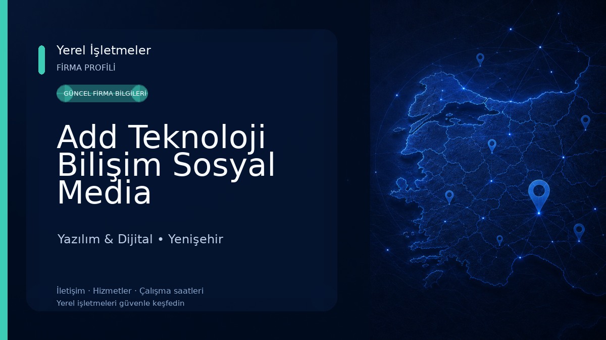 Add Teknoloji Bilişim Sosyal Media Hizmetleri Yazılım & Dijital