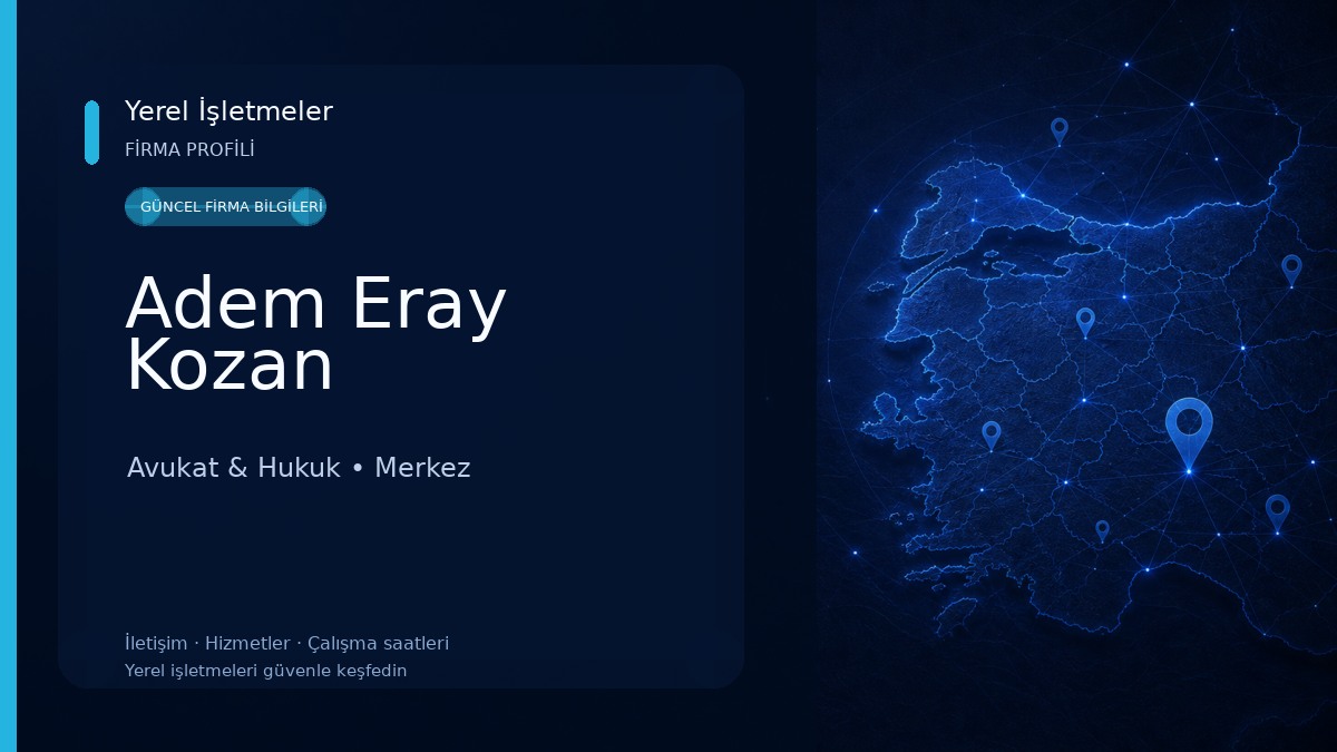 Adem Eray Kozan Avukat & Hukuk