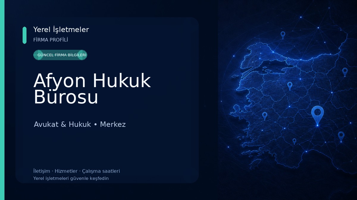 Afyon Hukuk Bürosu Avukat & Hukuk