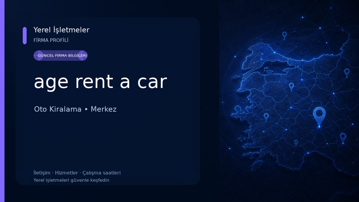 age rent a car Oto Kiralama