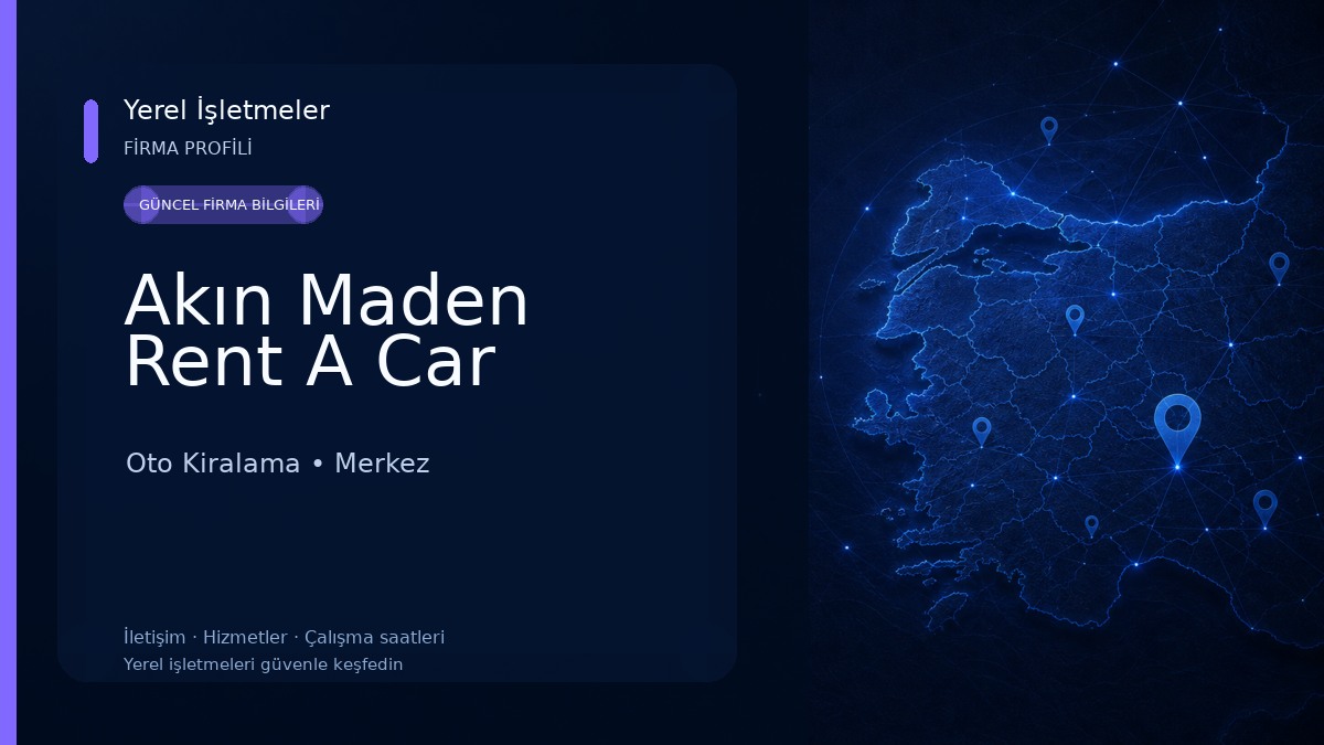 Akın Maden Rent A Car
