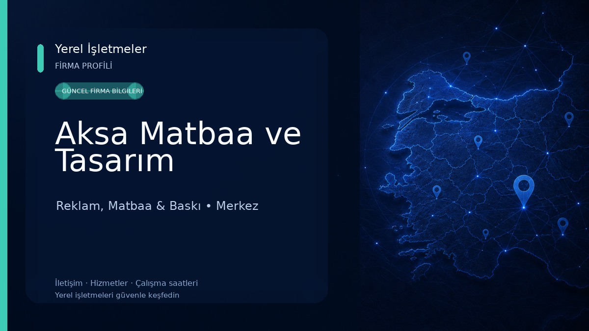 Aksa Matbaa ve Tasarım 