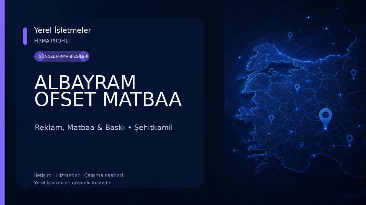 ALBAYRAM OFSET MATBAA Reklam, Matbaa & Baskı