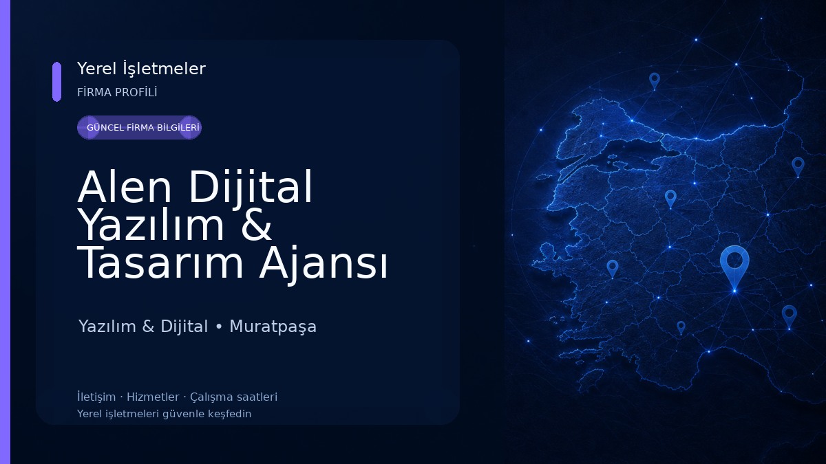 Alen Dijital Yazılım & Tasarım Ajansı Yazılım & Dijital