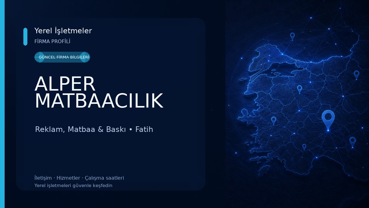 ALPER MATBAACILIK Reklam, Matbaa & Baskı