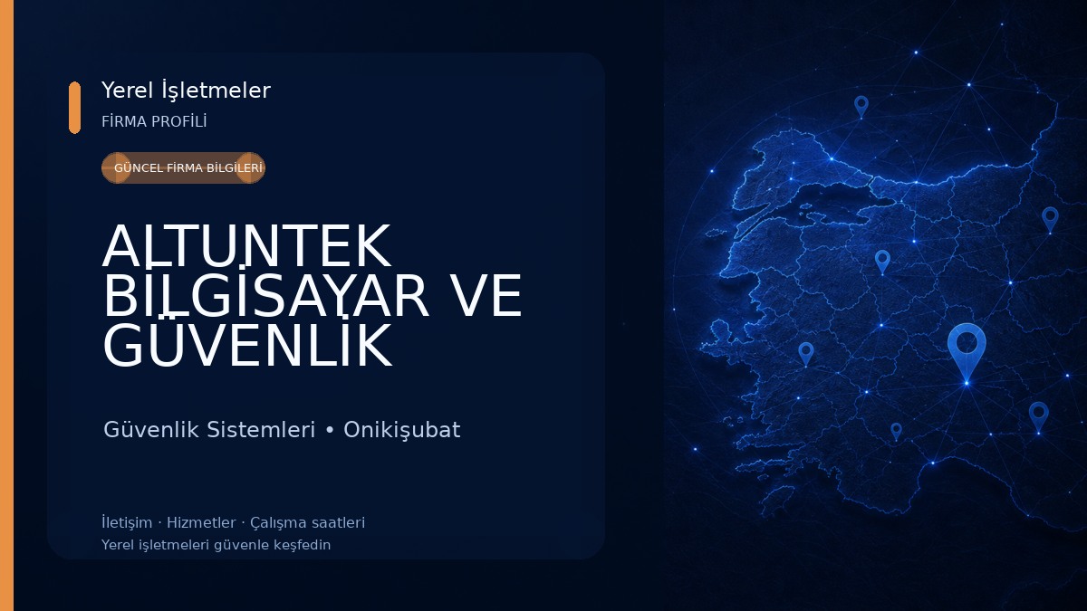 ALTUNTEK BİLGİSAYAR VE GÜVENLİK SİSTEMLERİ Güvenlik Sistemleri