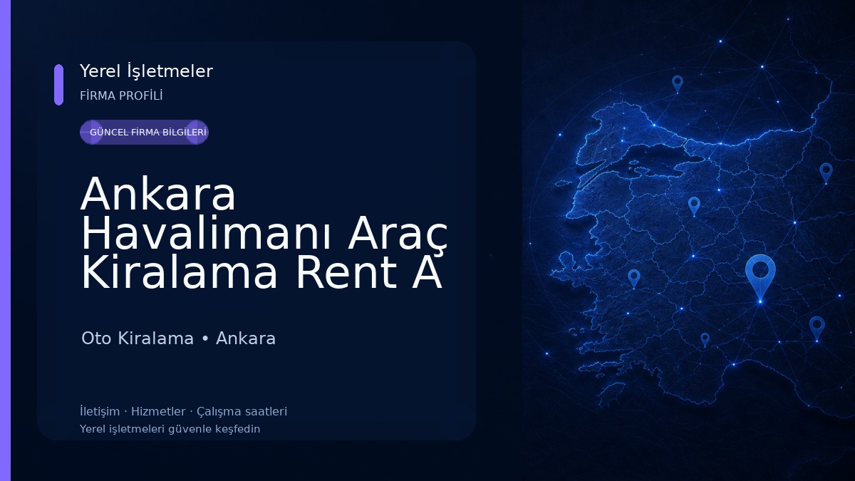 Ankara Havalimanı Araç Kiralama Rent A Car Oto Kiralama