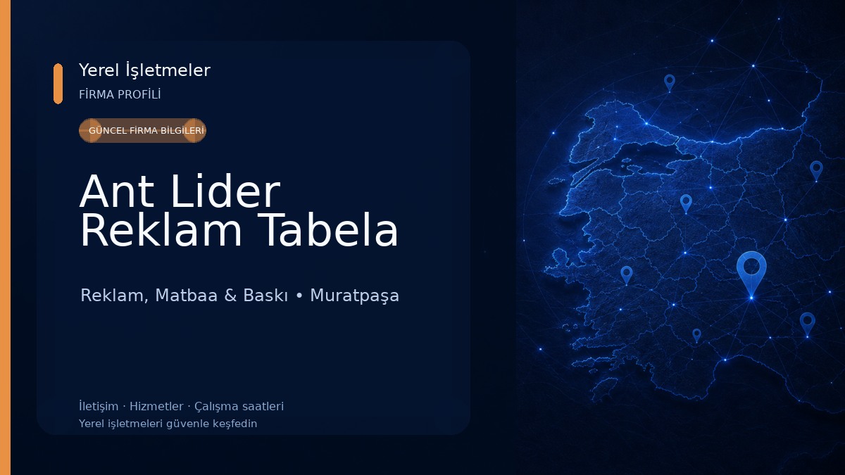 Ant Lider Reklam Tabela 