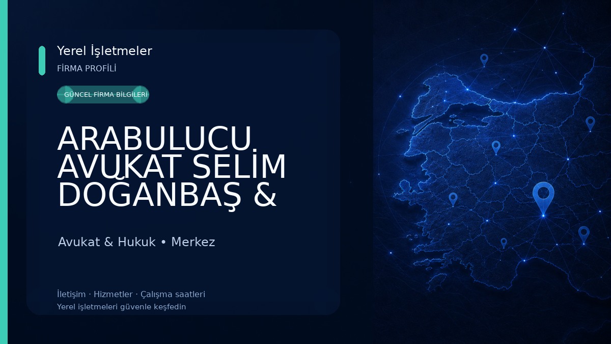 ARABULUCU AVUKAT SELİM DOĞANBAŞ & ARB Avukat DİDEM DOĞANBAŞ -Miras Avukatı Aksaray İş Avukatı Sigorta Ceza Boşanma Avukatı