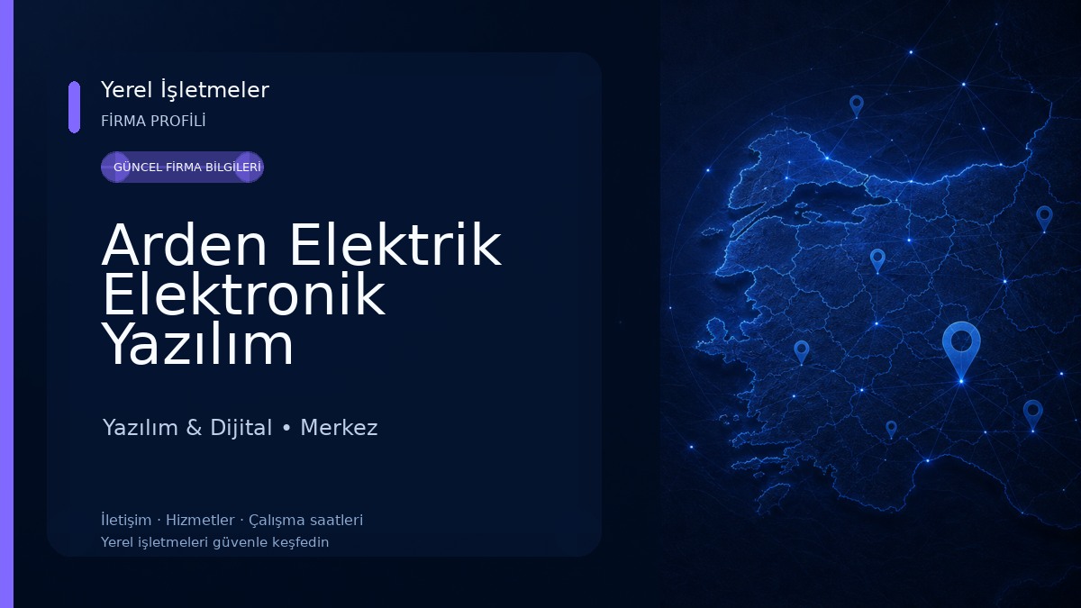 Arden Elektrik Elektronik Yazılım 