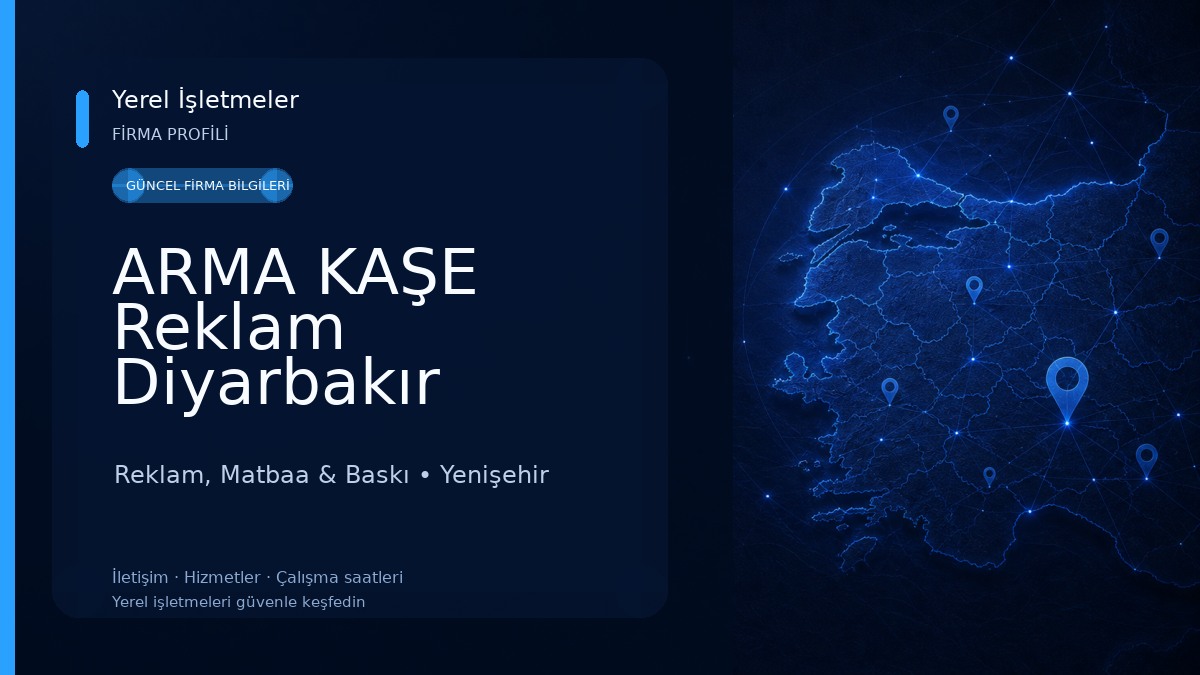 ARMA KAŞE Reklam Diyarbakır Plaket Kupa Madalya Kaşe Masa İsimliği Dijital Baskı