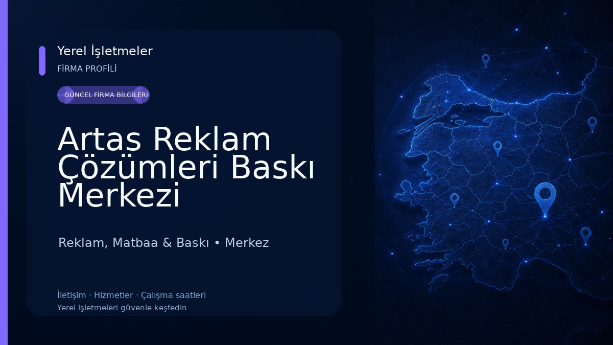 Artas Reklam Çözümleri Baskı Merkezi 