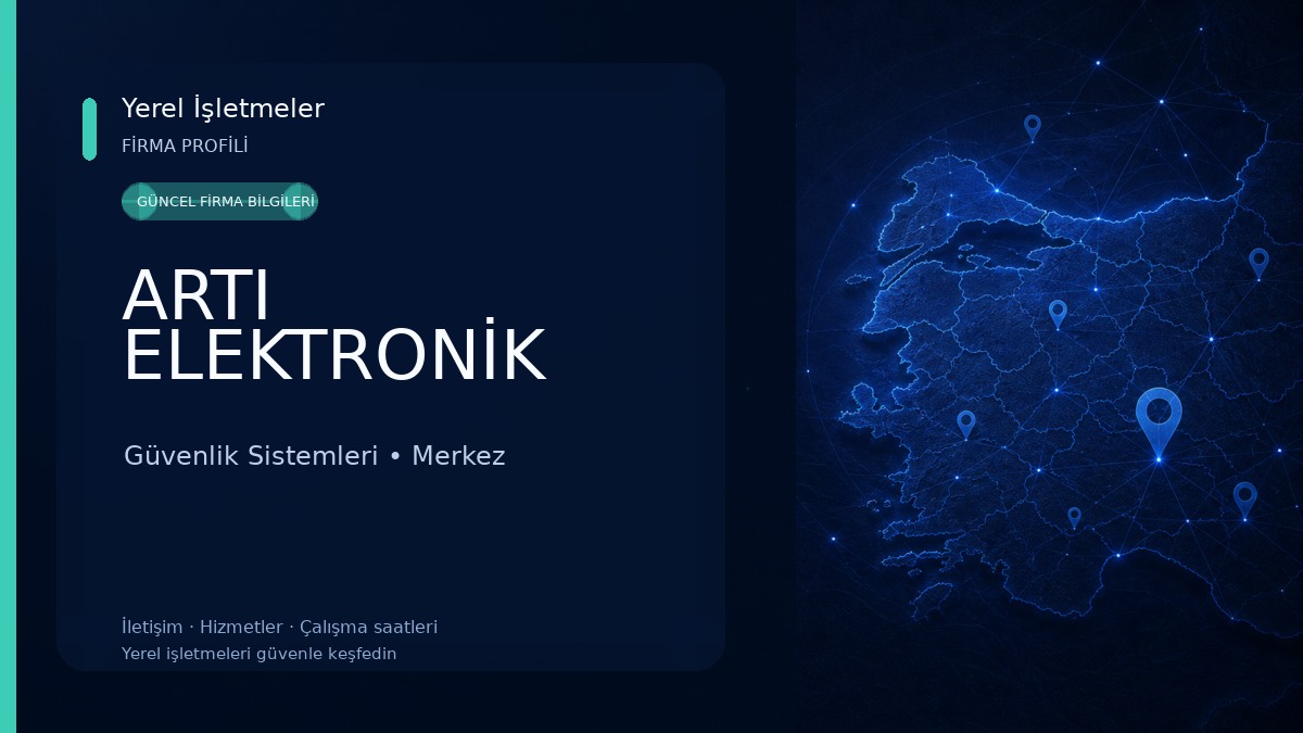 ARTI ELEKTRONİK Güvenlik Sistemleri