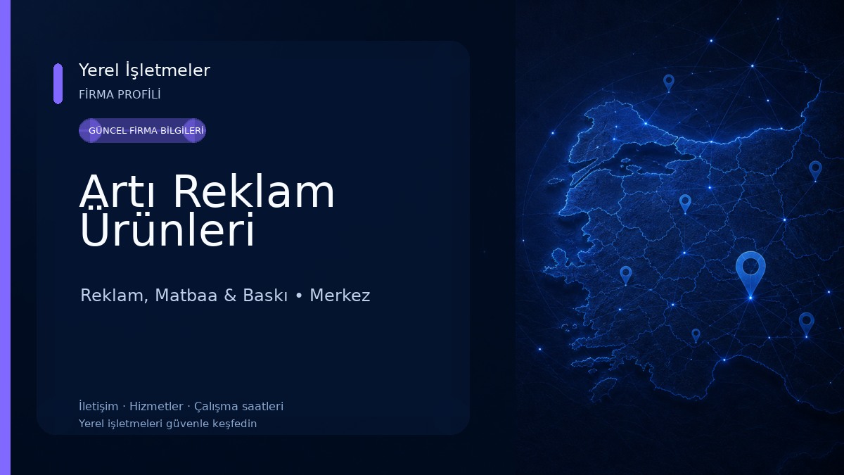Artı Reklam Ürünleri Reklam, Matbaa & Baskı