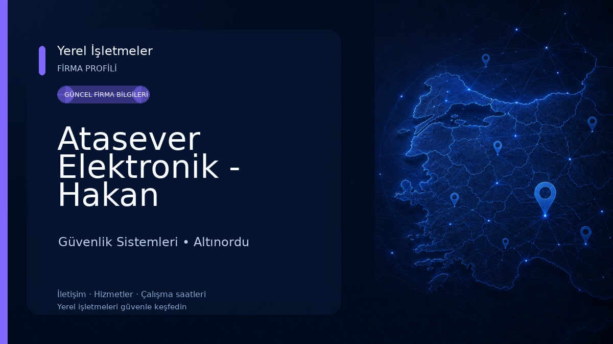 Atasever Elektronik - Hakan ATASEVER Güvenlik Sistemleri