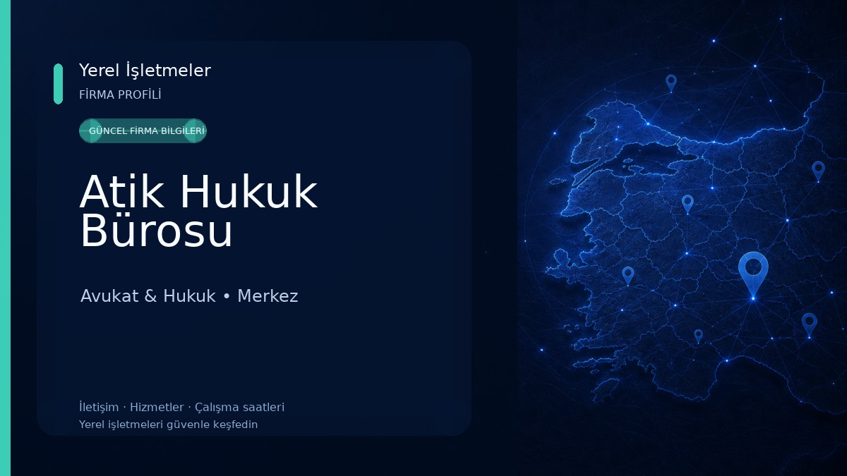 Atik Hukuk Bürosu Avukat & Hukuk