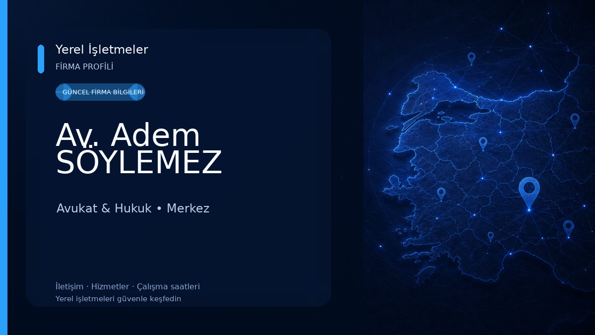 Av. Adem SÖYLEMEZ Avukat & Hukuk