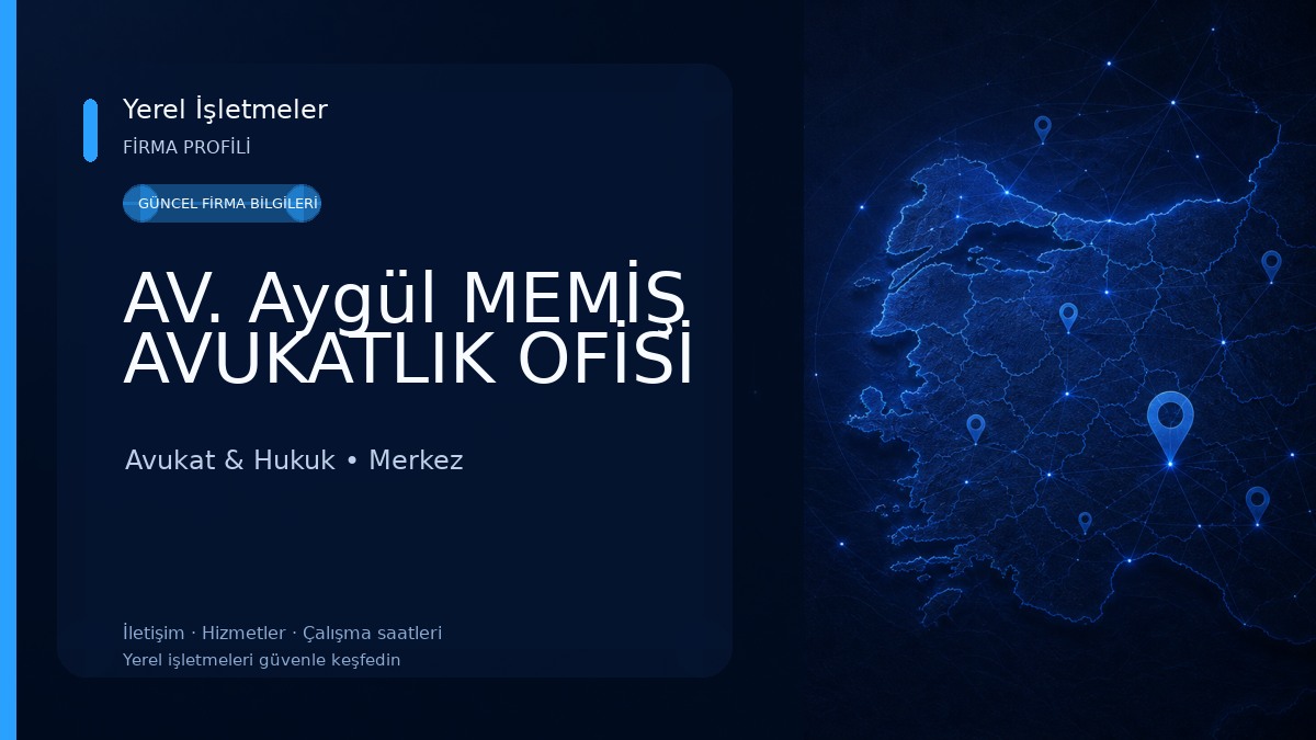 AV. Aygül MEMİŞ AVUKATLIK OFİSİ Avukat & Hukuk