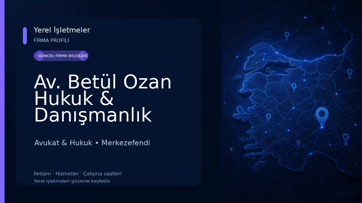 Av. Betül Ozan Hukuk & Danışmanlık Bürosu | Denizli Avukat Avukat & Hukuk