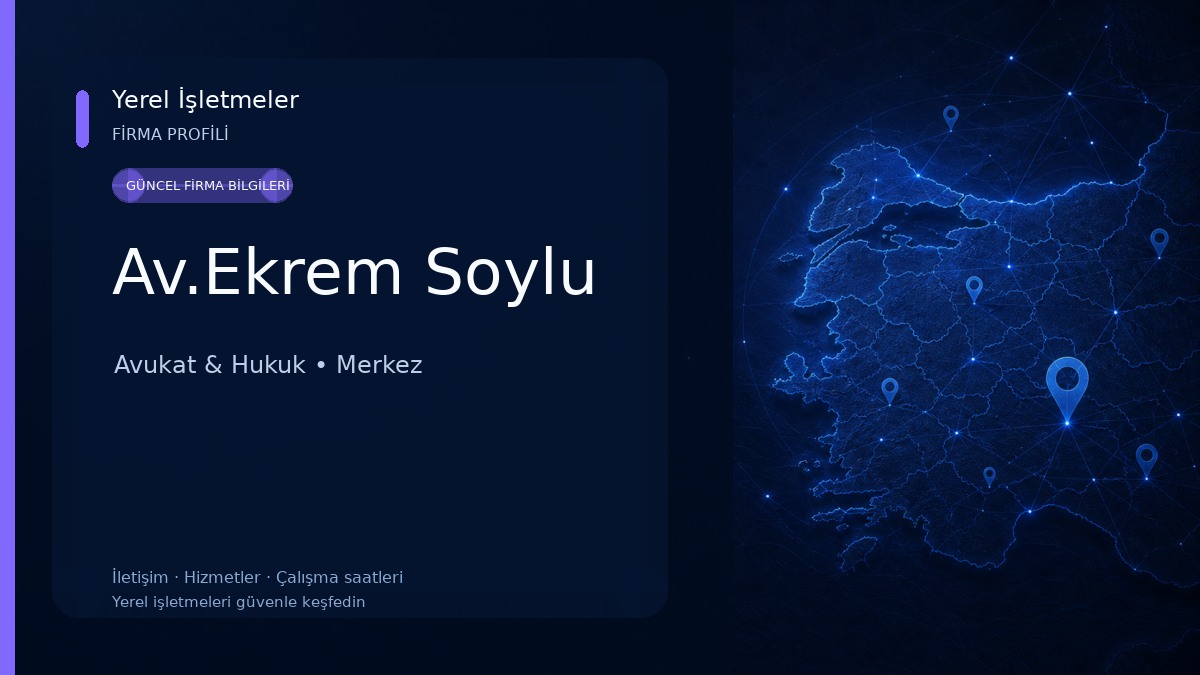 Av.Ekrem Soylu Avukat & Hukuk