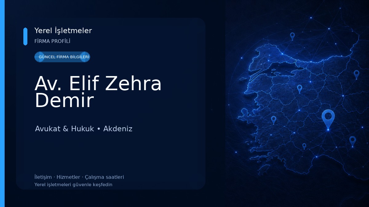 Av. Elif Zehra Demir Avukat & Hukuk