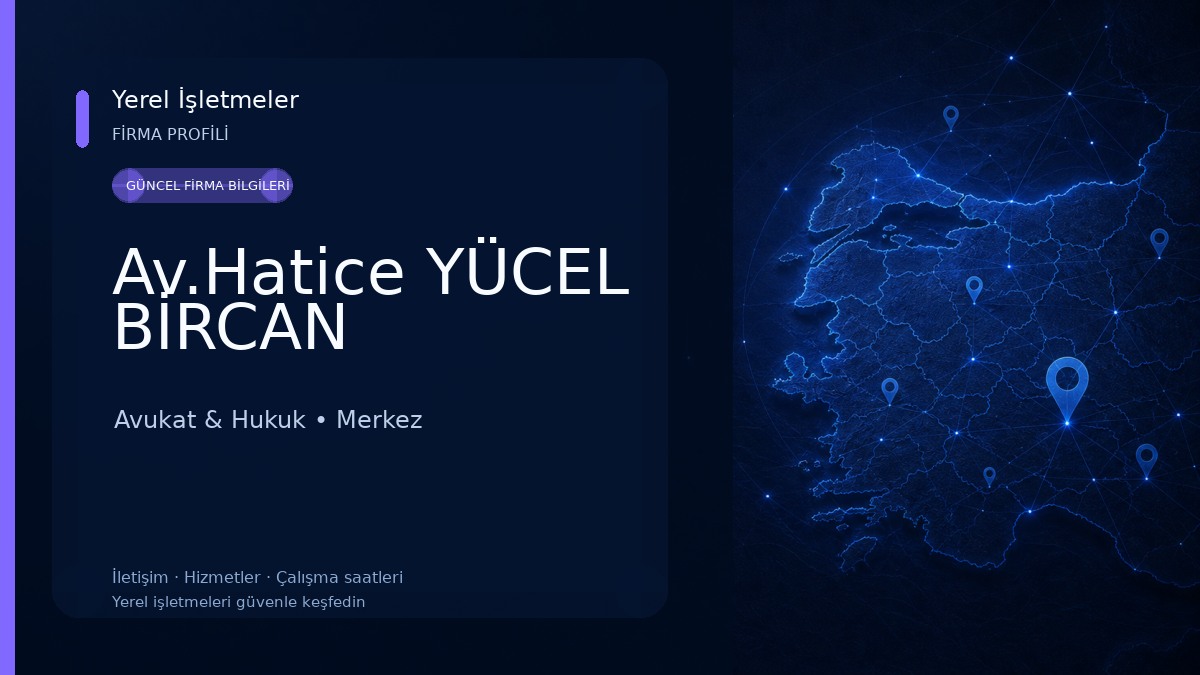 Av.Hatice YÜCEL BİRCAN