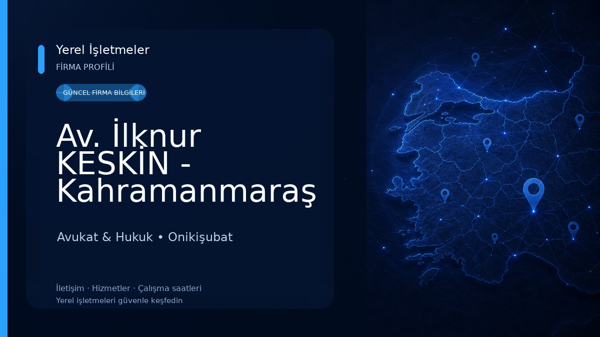 Av. İlknur KESKİN - Kahramanmaraş Avukat & Hukuk