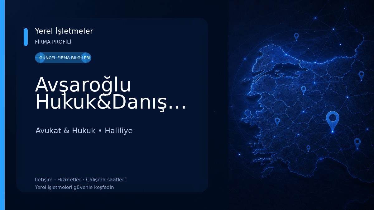Avşaroğlu Hukuk&Danışmanlık Avukat & Hukuk