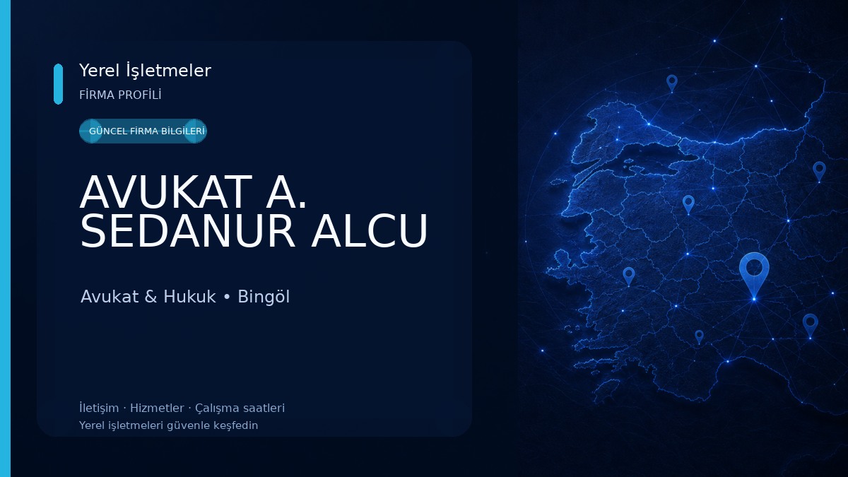 AVUKAT A. SEDANUR ALCU Avukat & Hukuk