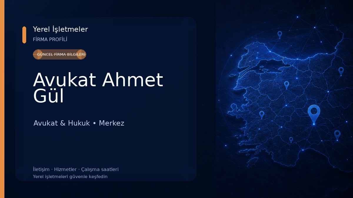 Avukat Ahmet Gül