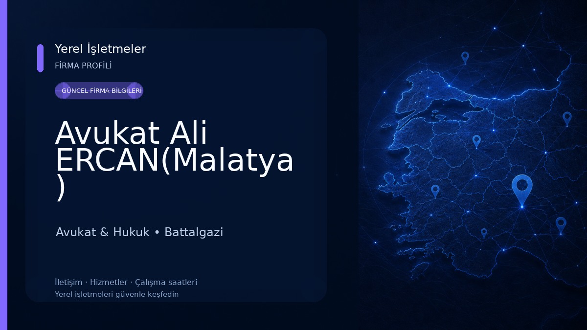 Avukat Ali ERCAN(Malatya ) 