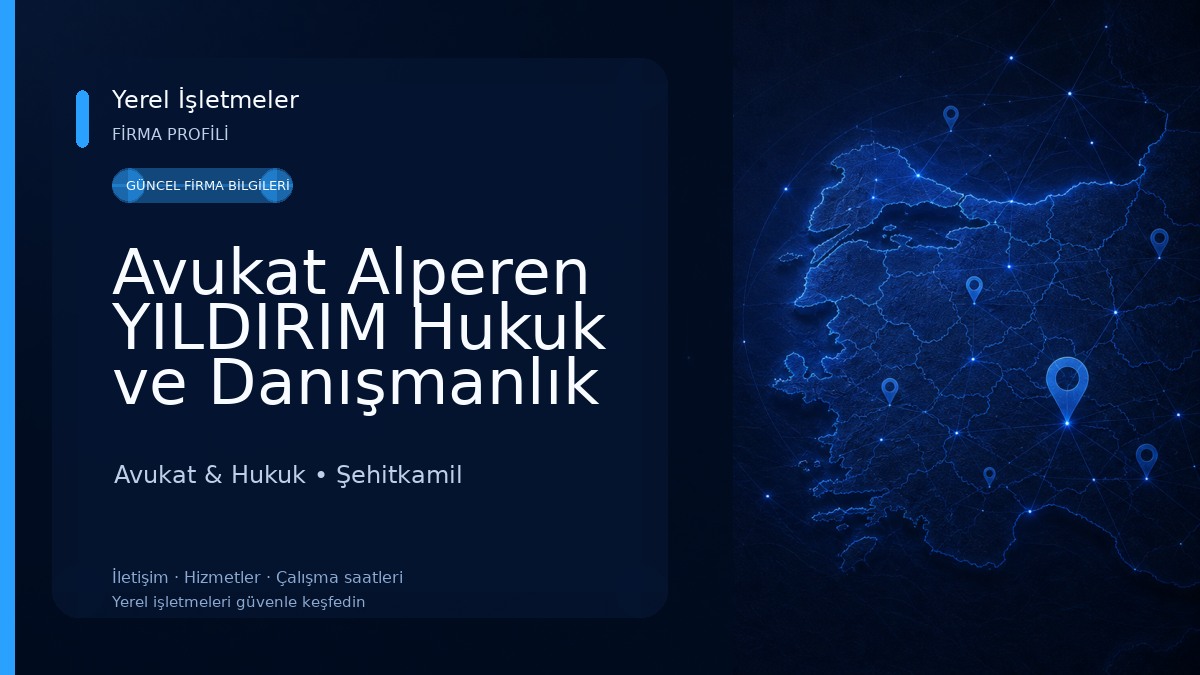 Avukat Alperen YILDIRIM Hukuk ve Danışmanlık Bürosu