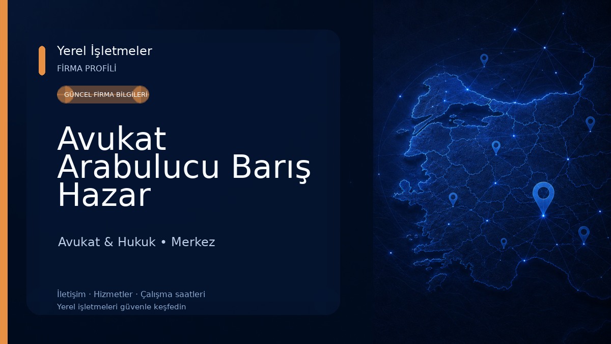 Avukat Arabulucu Barış Hazar Avukat & Hukuk