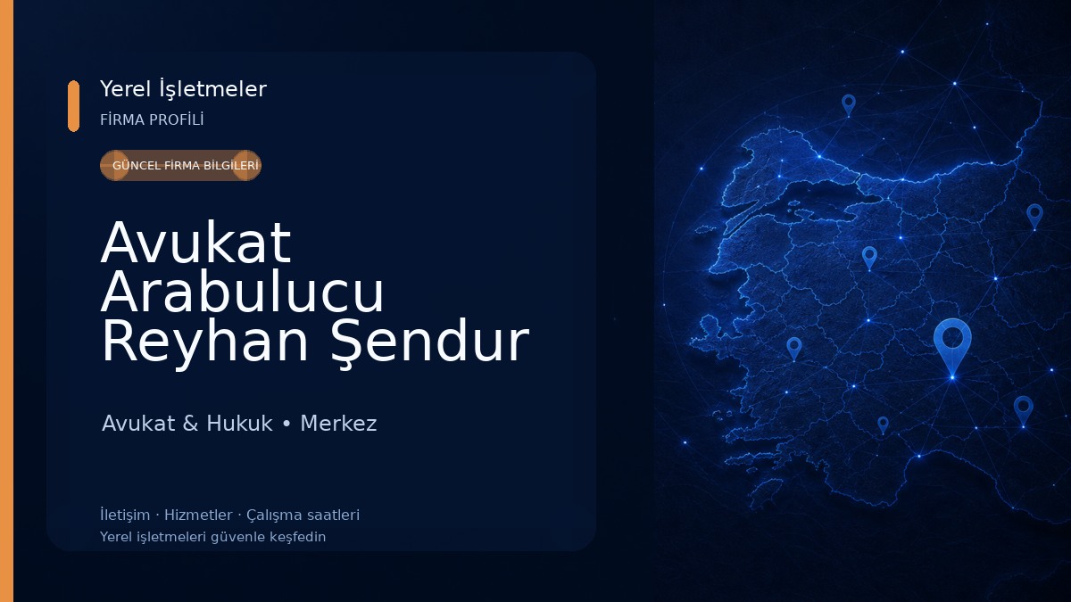 Avukat Arabulucu Reyhan Şendur Avukat & Hukuk