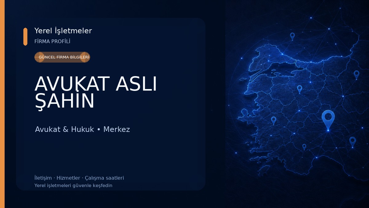 AVUKAT ASLI ŞAHİN