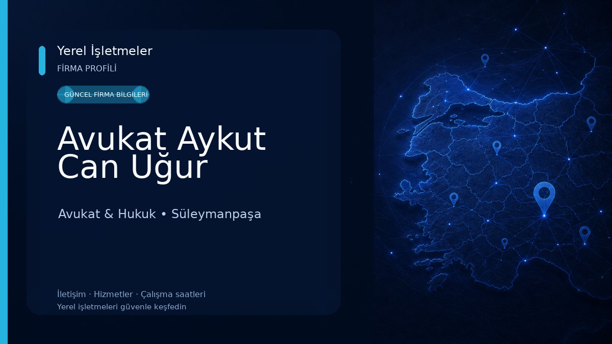 Avukat Aykut Can Uğur Avukat & Hukuk