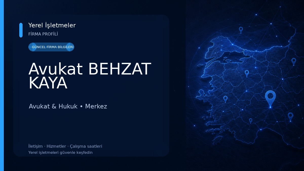 Avukat BEHZAT KAYA Avukat & Hukuk