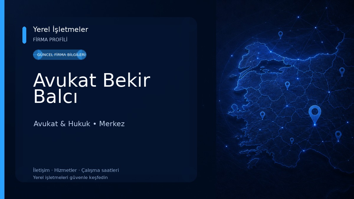 Avukat Bekir Balcı Avukat & Hukuk
