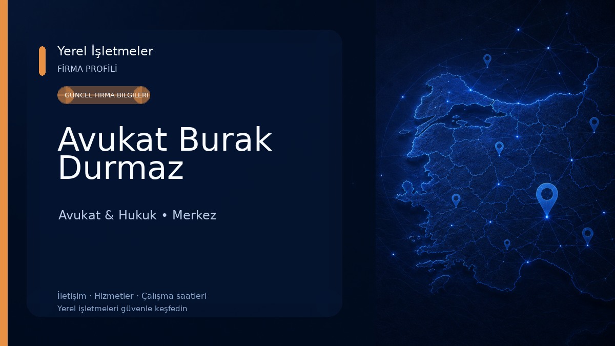 Avukat Burak Durmaz