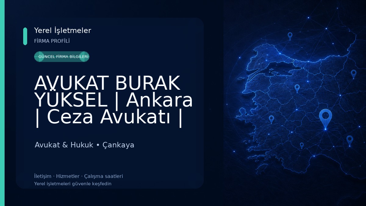 AVUKAT BURAK YÜKSEL | Ankara | Ceza Avukatı | Boşanma Avukatı | Vatandaşlık Avukatı | İşçi Avukatı