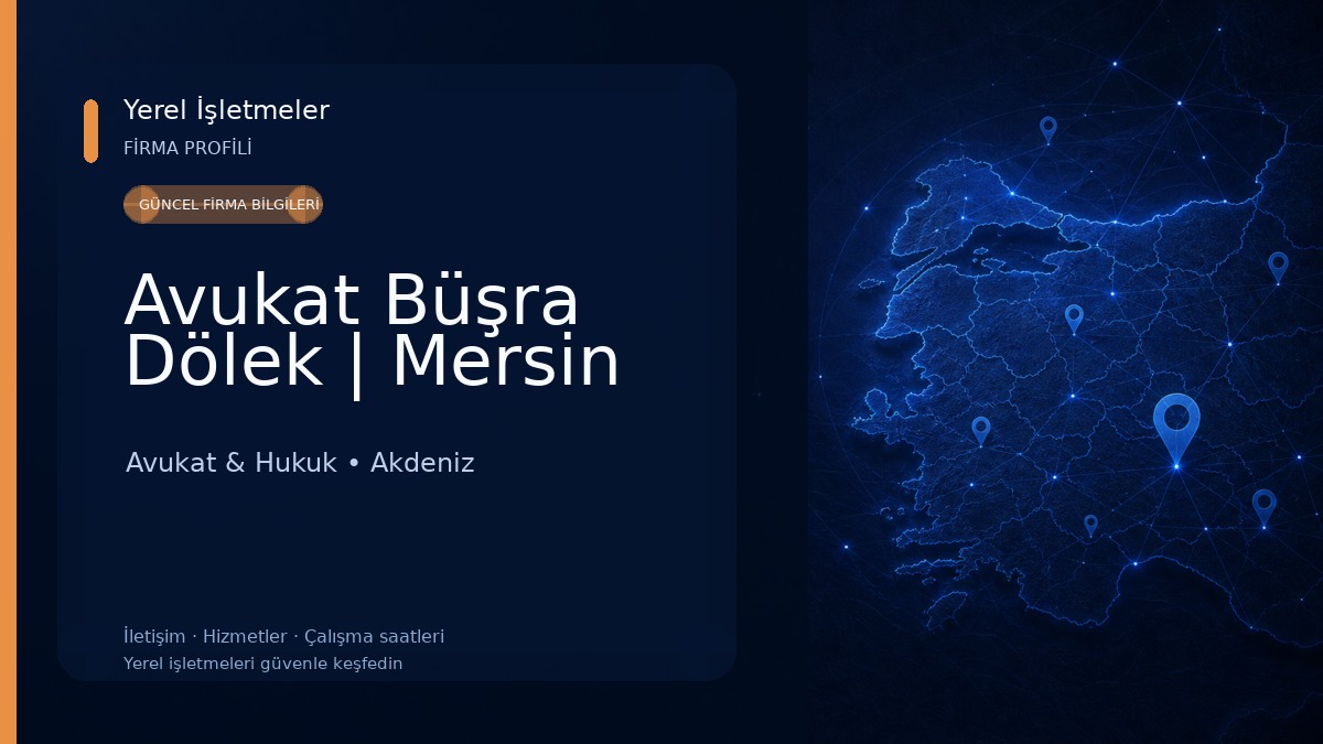 Avukat Büşra Dölek | Mersin Avukat & Hukuk