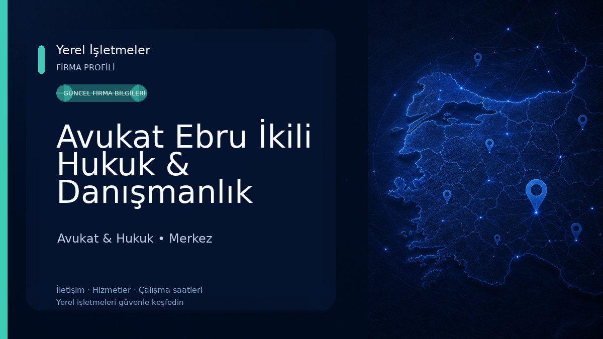 Avukat Ebru İkili Hukuk & Danışmanlık Avukat & Hukuk