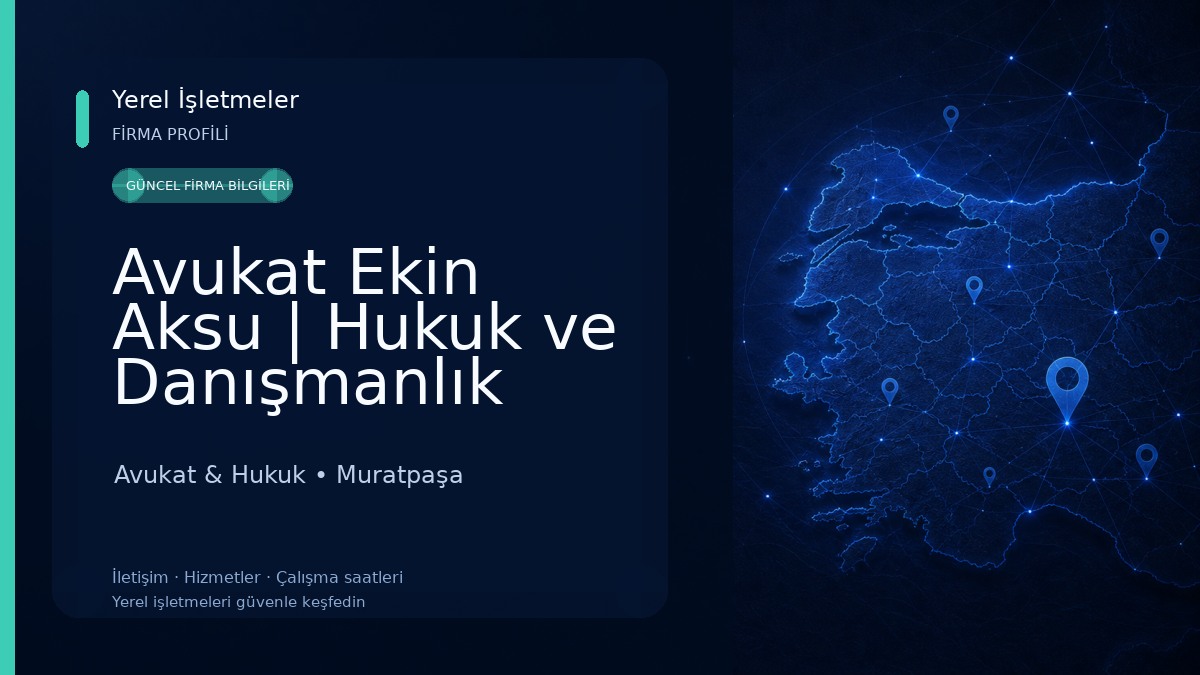 Avukat Ekin Aksu | Hukuk ve Danışmanlık Avukat & Hukuk