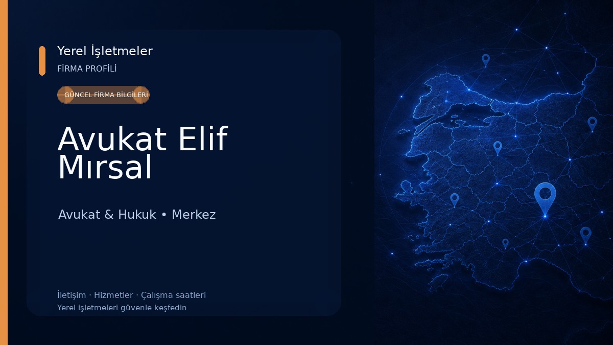 Avukat Elif Mırsal Avukat & Hukuk