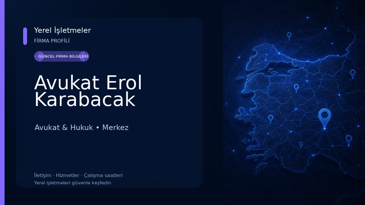 Avukat Erol Karabacak Avukat & Hukuk