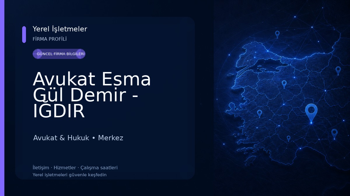 Avukat Esma Gül Demir - IĞDIR
